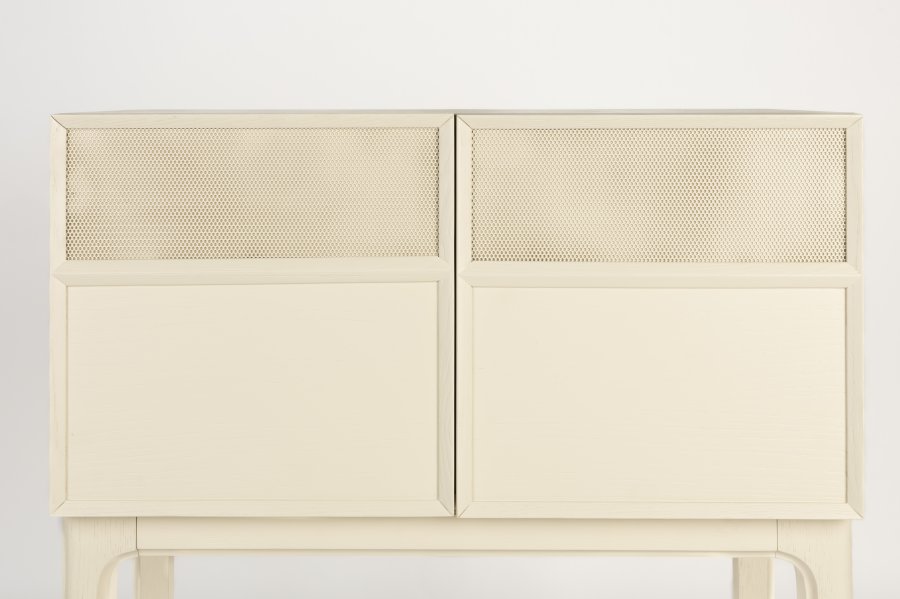 ZUIVER juniskap, m. 2 drer - beige eikefiner