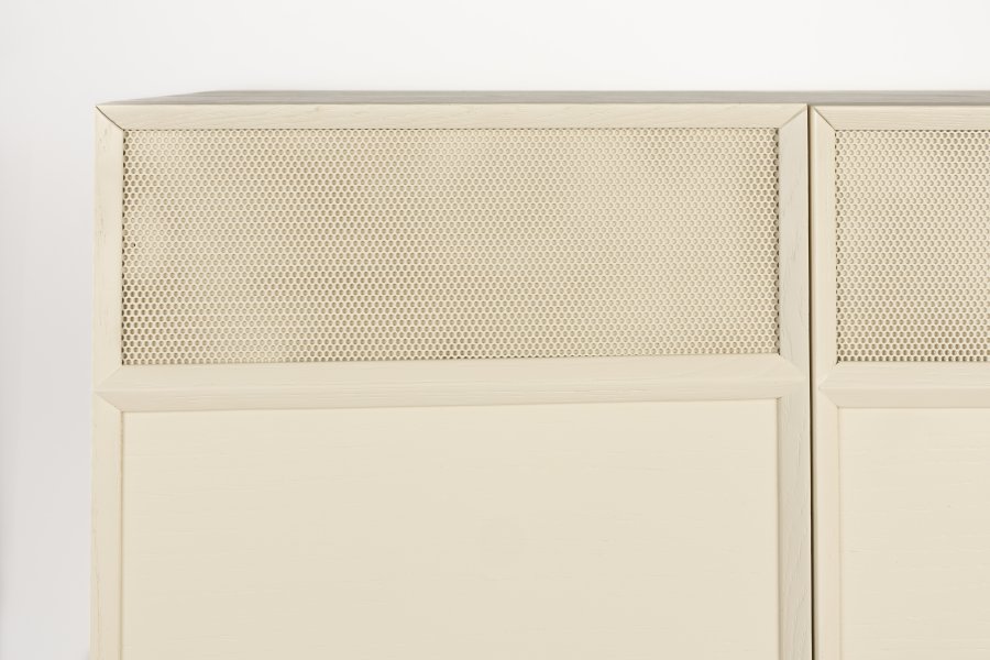 ZUIVER juniskap, m. 2 drer - beige eikefiner