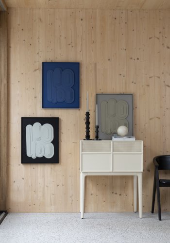 ZUIVER juniskap, m. 2 drer - beige eikefiner