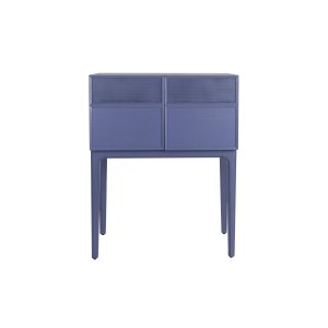 ZUIVER juniskp, m. 2 dörrar - havslila ekfanér