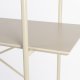 WHITE LABEL LIVING Marcio bokhylle, m. 4 hyller - beige MDF og metall