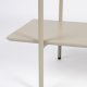 WHITE LABEL LIVING Marcio bokhylle, m. 4 hyller - beige MDF og metall