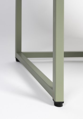 WHITE LABEL LIVING Herbe Stort skap, m. 2 drer og hyller - lysegrnn MDF/metall