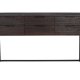 WHITE LABEL LIVING Webster skap L, m. 6 skuffer - brun gjenvunnet teak og jern