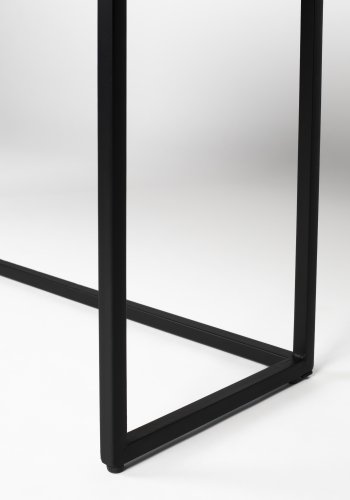 WHITE LABEL LIVING Webster skap L, m. 6 skuffer - brun gjenvunnet teak og jern