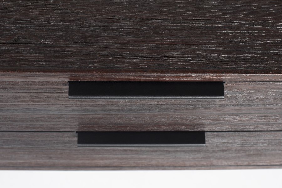 WHITE LABEL LIVING Webster skap S, m. 4 skuffer - brun gjenvunnet teak og jern