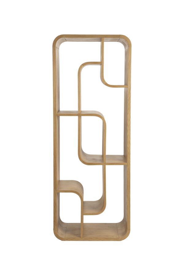 ZUIVER Seven bokhylle - naturlig eikefiner