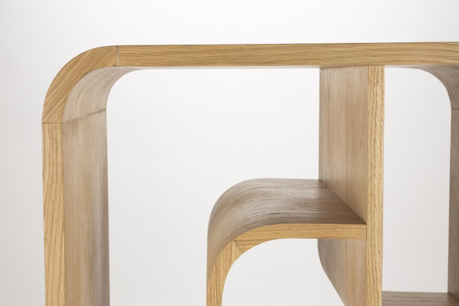 ZUIVER Seven bokhylle - naturlig eikefiner