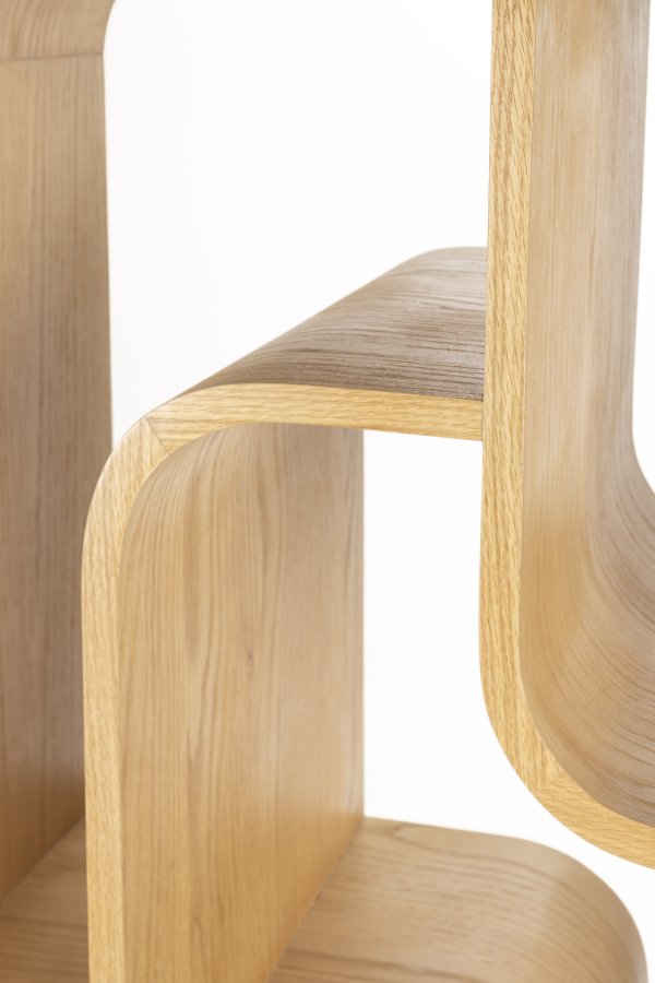 ZUIVER Seven bokhylle - naturlig eikefiner