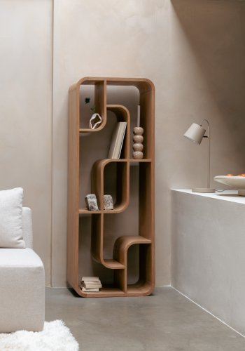 ZUIVER Seven bokhylle - naturlig eikefiner