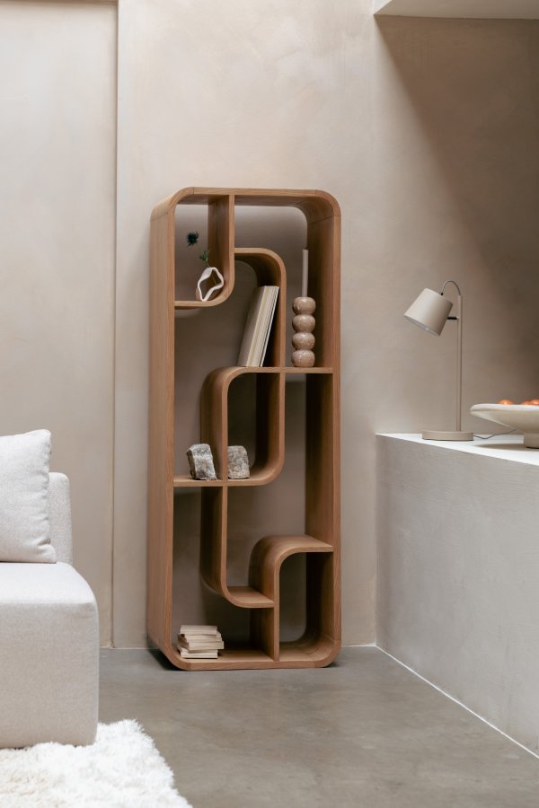 ZUIVER Seven bokhylle - naturlig eikefiner