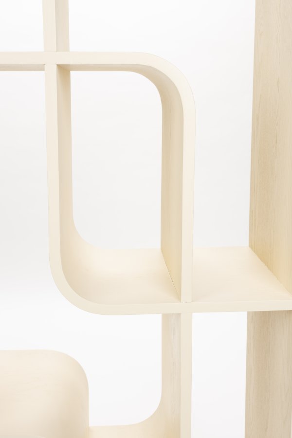 ZUIVER Seven bokhylle - beige eikefiner