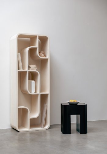 ZUIVER Seven bokhylle - beige eikefiner