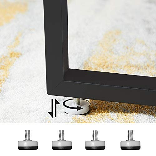 VASAGLE salongbord, rundt - brun sponplate og sort stl (88)