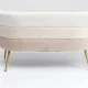 KARE DESIGN Sandwich Cream 2 pers. sofa - creme polyester og stl