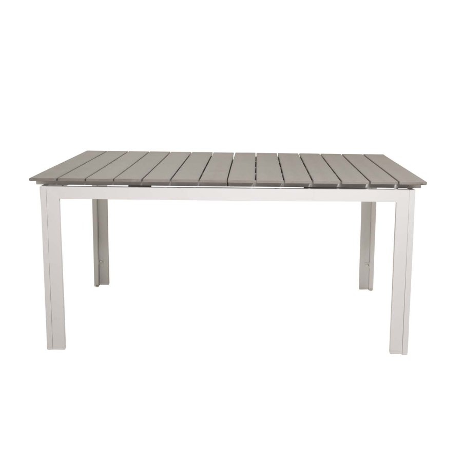 VENTURE DESIGN rektangulr Levels havebord m. udtrk - gr, hvid aluminium (160/240x90)