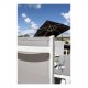 VENTURE DESIGN Copacabana Gartenstuhl mit Armlehnen - graues PVC und wei�es Aluminium