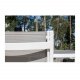 VENTURE DESIGN Copacabana Gartenstuhl mit Armlehnen - graues PVC und wei�es Aluminium