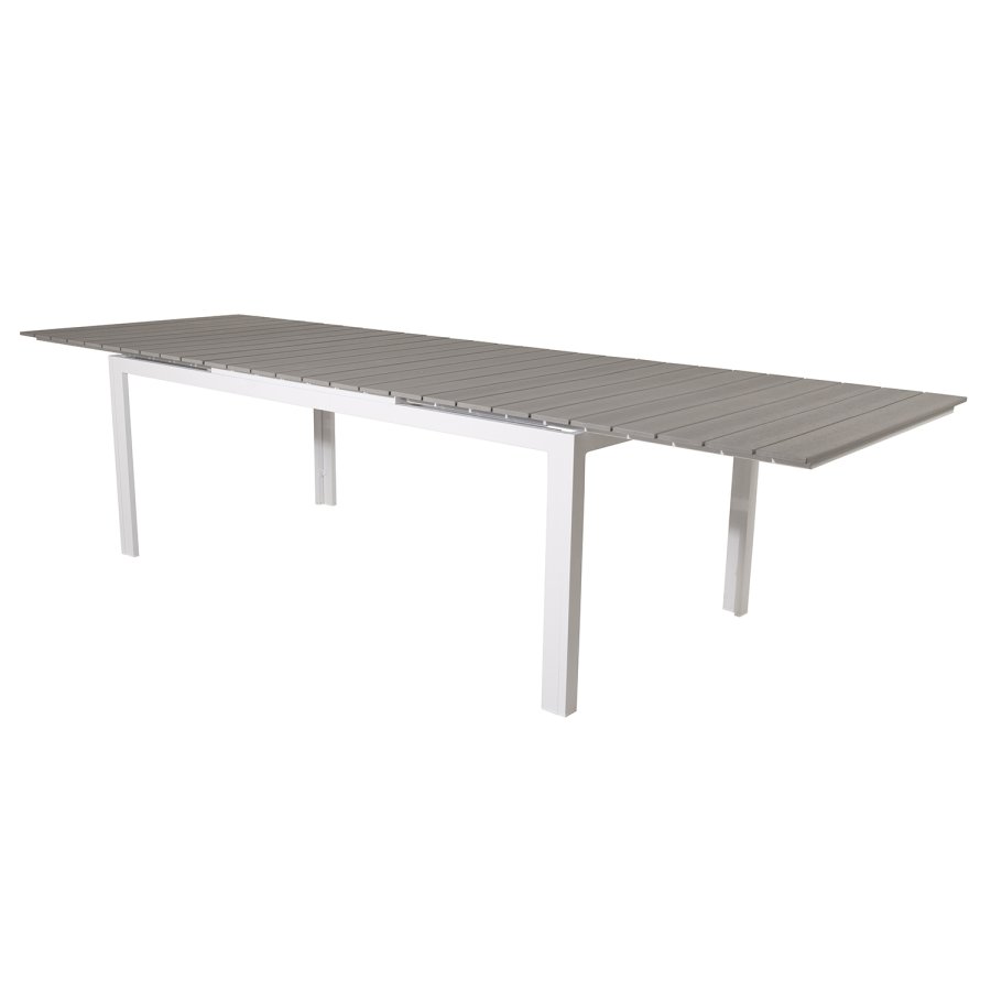 VENTURE DESIGN havest, m. Levels bord, m. udtrk og 6 Parma stole, m. armln - alu/aintwood 