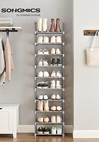 SONGMICS skohylle, m. 10 hyller - grtt stl