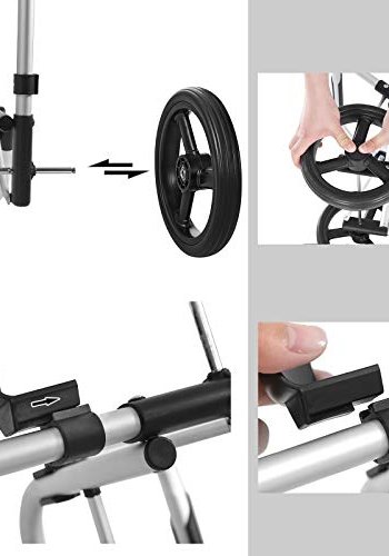 SONGMICS vogn, 35L, sammenleggbar, isolert kjlebag, avtagbar ryggsekk, hjul - svart polyester