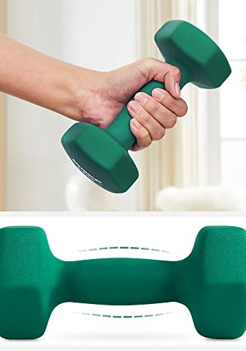 SONGMICS manual 4 kg, vanntett og sklisikker - grnn neopren stpejern (sett med 2)