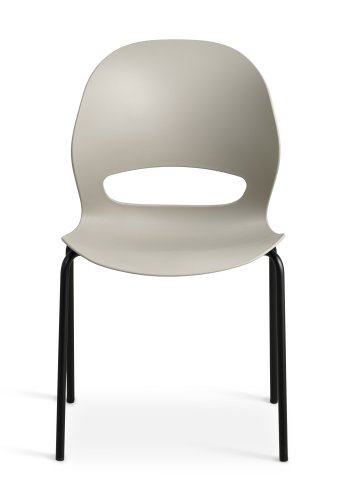 Linea spisestuestol - stein PVC og svart metall