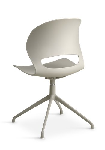 Linea spisebordsstol, med svingfunksjon - stein PVC og steinmetall