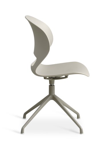 Linea spisebordsstol, med svingfunksjon - stein PVC og steinmetall