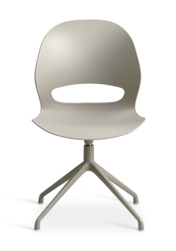 Linea spisebordsstol, med svingfunksjon - stein PVC og steinmetall