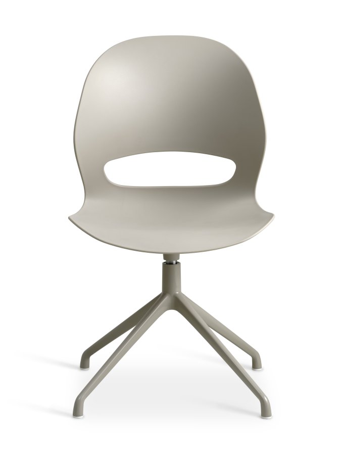 Linea spisebordsstol, med svingfunksjon - stein PVC og steinmetall