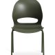 Linea spisebordstol - oliven PVC og olivenmetall