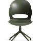 Linea spisebordstol, med svingfunksjon - oliven PVC og olivenmetall