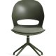 Linea spisebordsstol, med dreiefunksjon og pute i olivenstoff - oliven PVC og olivenmetall