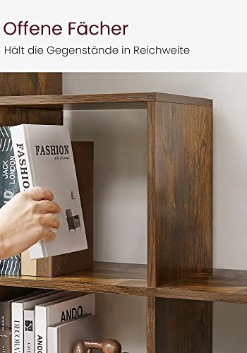 VASAGLE 10-kube reol, rumdeler - brun spnplade