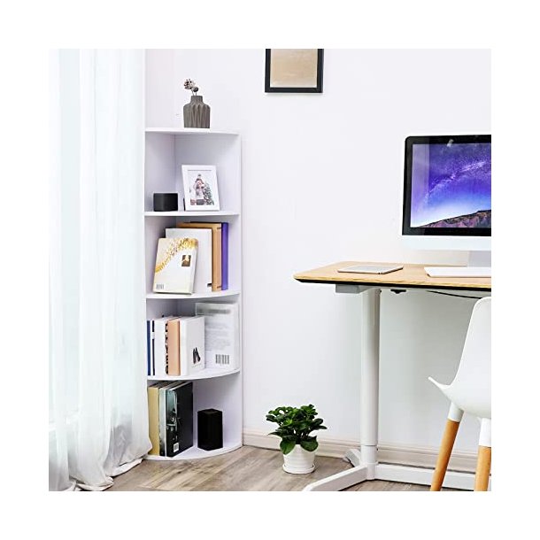 Hjrnereol, m. 4 rum - hvid spnplade 