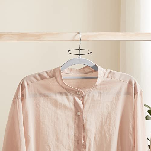 SONGMICS kleshengere, sklisikre, slv 360 svingbar krok - lys gr og mrkegr plast (sett med 30)