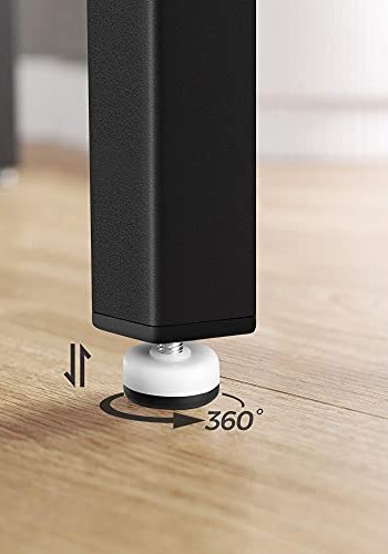 VASAGLE barbord, rektangulrt - brun sponplate og sort stl (120x60)