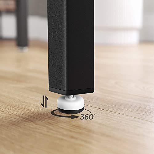 VASAGLE barbord, rektangulrt - brun sponplate og sort stl (120x60)