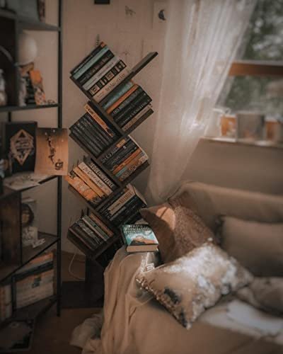 VASAGLE Bücherregal „Tree“ mit 8 Etagen – braune Spanplatte