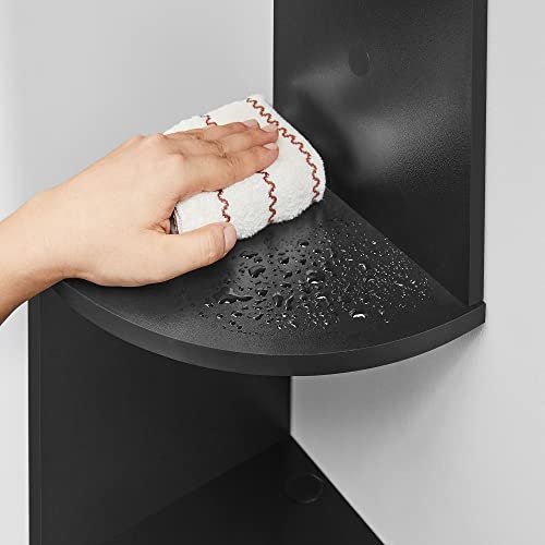 VASAGLE hjrne vegghylle - sort sponplate