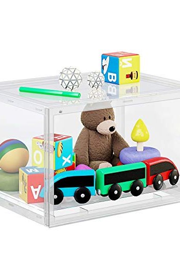 SONGMICS skoboks, stablebar - klar polypropylen (sett med 6)