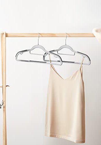 SONGMICS kleshengere, sklisikre, slv 360 svingbar krok - lys gr og mrkegr plast (sett med 30)