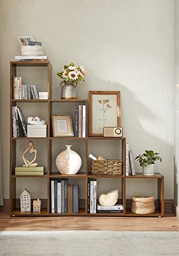 VASAGLE 10-kube reol, rumdeler - brun spnplade