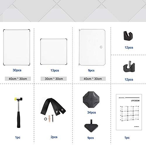 SONGMICS skostativ, stabelbar, m. 9 bokser og 9 hyller - klar plast