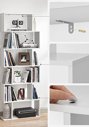 VASAGLE cube display bokhylle og romdeler - hvit sponplate