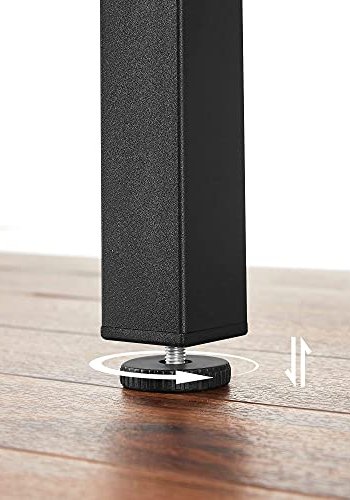 VASAGLE Esstisch mit Klappe  Vintage-braune Spanplatte und schwarzer Stahl (84,5 (120) x 78)