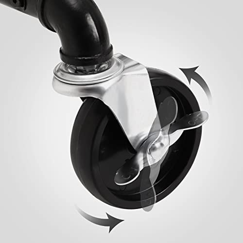 SONGMICS Heavy Duty klesstativ, m. 1 hylle og hjul - sort stl