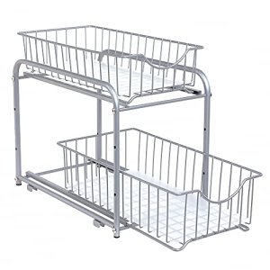 SONGMICS organizer 2 udtrksskuffer til skabe, stabelbar - slv stl