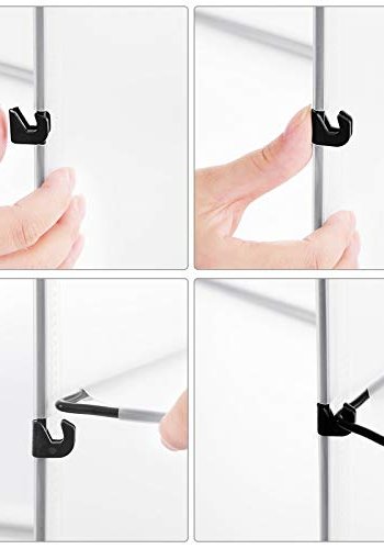 SONGMICS skostativ, stabelbar, m. 9 bokser og 9 hyller - klar plast